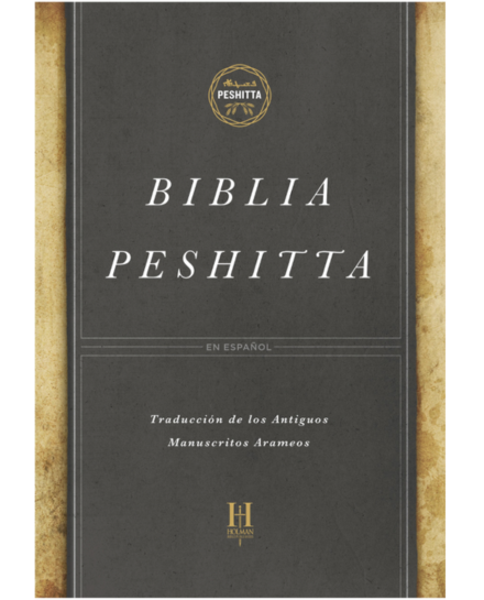 Biblia Peshitta, negro imitacion piel sin índice